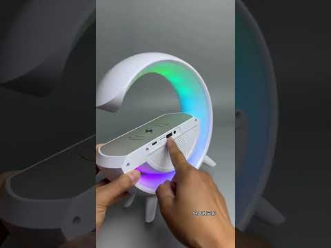 ¡El cargador inalámbrico multifuncional con lámpara en forma de G! (enlace en comentario) #español