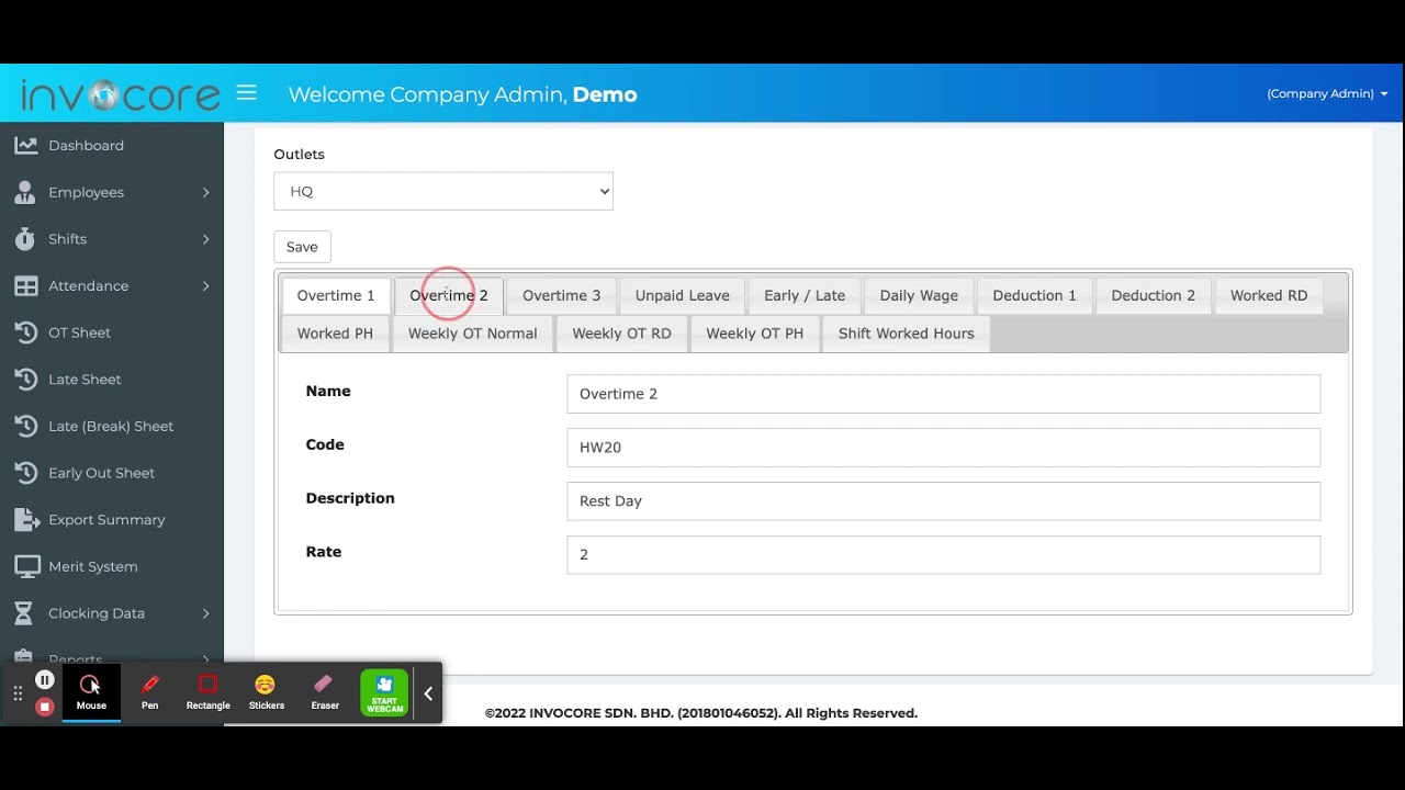 Tutorial 7: 7.3 SQL Payroll Setting on invoTIME