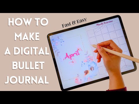 How to make a DIGITAL BULLET JOURNAL *fast & easy*
