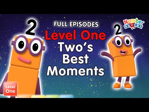 @Numberblocks- #Stayathome | Level One | FULL EPISODES | All the Best Two Moments! | #HomeSchooling - Kingdom Kids Zone, Little Learners - Numberblocks