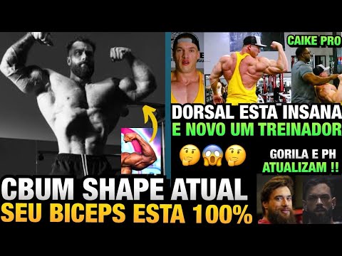 CBUM MOSTRA SHAPE ATUAL E IMPRESSIONA - CAIKE COM DORSAL INSANA E REVELA NOVO TREINADOR + GORILA