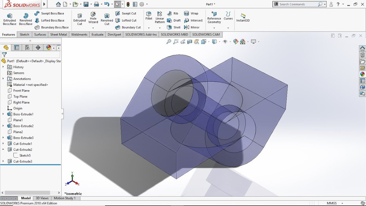 Solidworks Exercise 27 [Tutorial For Beginner]