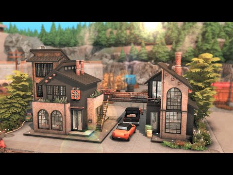 Industrial Loft & Converted Warehouse | (no cc) The Sims 4 Speed Build