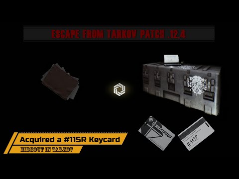 #11SR Keycard Acquired via Scav Case using Folder with Intelligence Hideout Escape From Tarkov .12.4