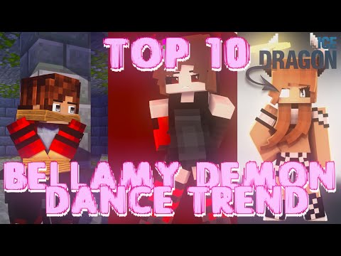 TOP 10 BELLAMY DEMON DANCE | MINECRAFT ANIMATIONS TREND TIKTOK