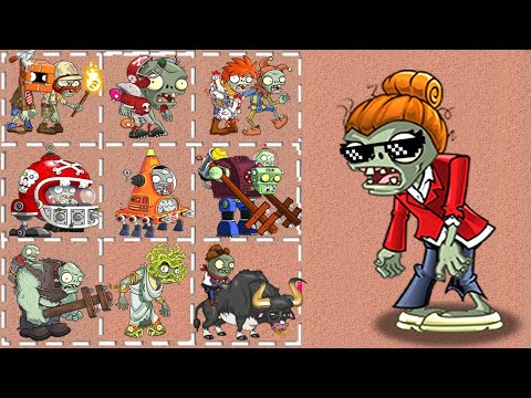 PvZ 2 New Zombie Zcorp Consutal VS All Zombies