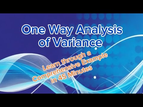 One Way Analysis of Variance; Explanation through Numericals | @DrSaif121