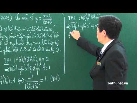 Chương 1-Bài 6-Tiếp tuyến và tiếp xúc (p1)