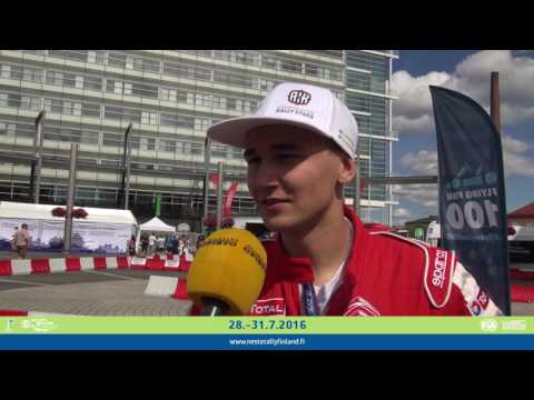 Tulevaisuuden Tähti Juuso Nordgren lähtee nauttimaan ensimmäisestä Neste Rallistaan