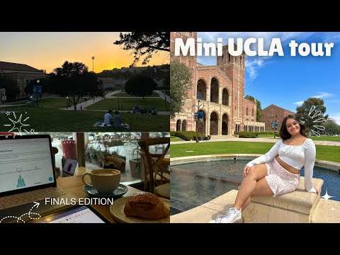 UCLA Tour 🍃⛅️🏞️ | Dining halls, dorm tour, finals week edition