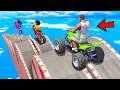 SHINCHAN AND FRANKLIN TRIED THE IMPOSSIBLE CURVY BUMPY ROAD RAMP PARKOUR CHALLENGE GTA 5