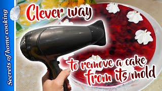 How to Remove a Cake from a Mold with a Hair Dryer