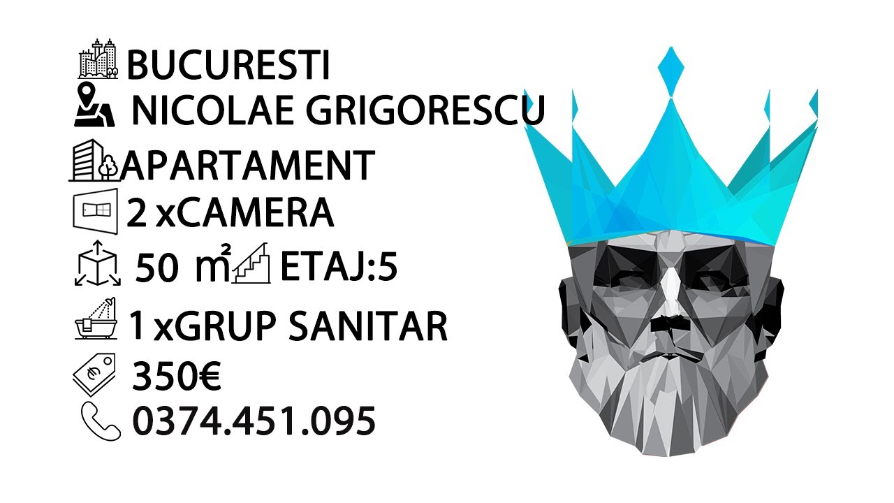Tur video  Nicolae Grigorescu | 2 Camere | Balcon | AC | Proximitate Metrou