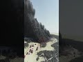 Kuwait's largest abandoned tire fire burns! #Scenery #Tourism #shorts