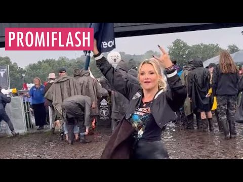 Wacken-Festival: Evelyn Burdecki macht im Schlammchaos Party