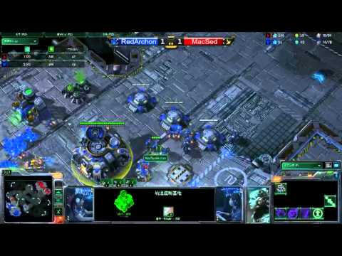 [4/4]2012 StarCraft II WCS Asia Finals_RedArchon vs.MacSed_敗部1