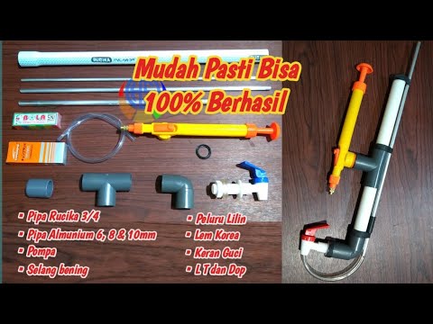 Mudah membuat mainan tembakan pasti berhasil tanpa bocor