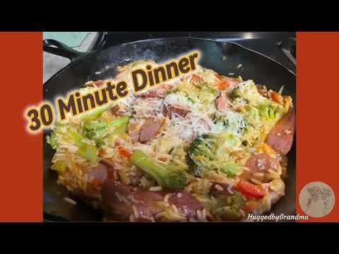 One-Pan Smoked Sausage and Mozzarella Skillet Dinner Ready in Under 30 Minutes
