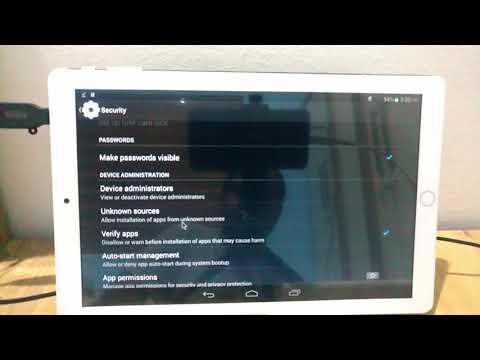How To Enable Unknown Sources Apk File Install Android Tablet