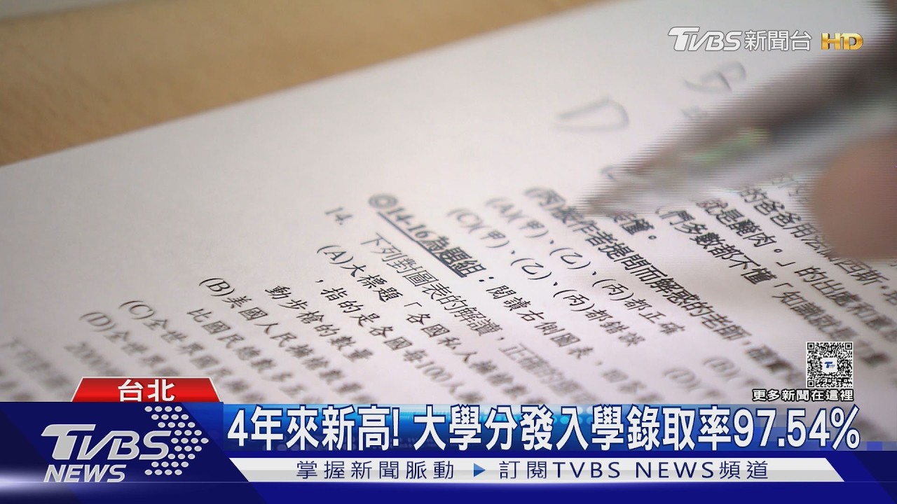 影音／大學分發入學放榜！錄取率97.54%創4年新高　缺額創6年新低