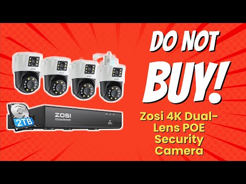 DON'T BUY Zosi 4K Dual-Lens POE Security Camera Before Watching This Video! 🚫📷