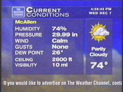 WeatherStar XL V1 Debut: McAllen, TX