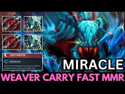 Miracle [Weaver] Hard Carry No Mercy Destroying Enemy Offlaner Dota 2