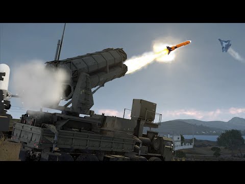 MIM-104 Patriot & C-RAM Defense shot down SU-57 Fighter Jet - SAM - Military Simulation - ArmA 3