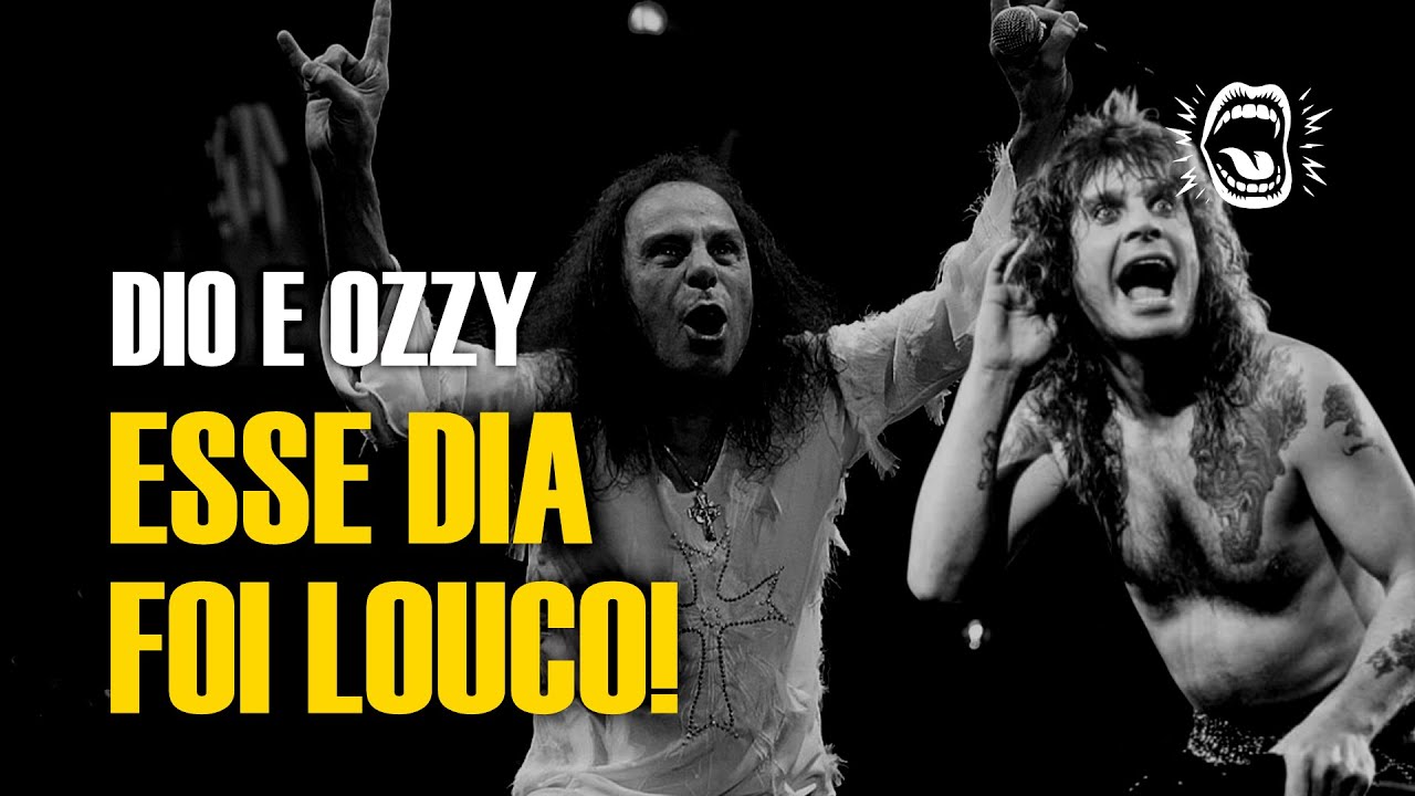 Ozzy e Dio: O Dia mais louco da história do Black Sabbath.  #ozzyosbourne #dio #blacksabbath
