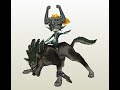 Midna And Wolf De Papercraft