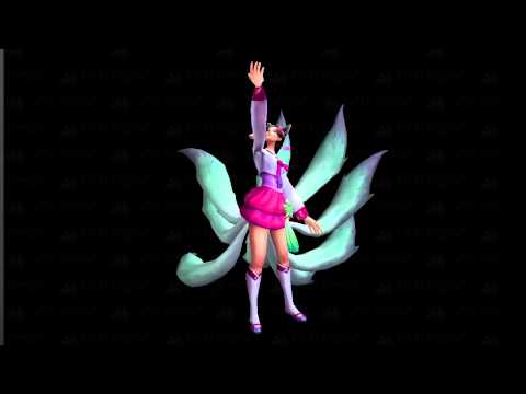 Ahri Dynasty skin model 3d