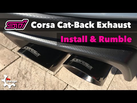 Subaru STI Corsa Exhaust Installation and sounds