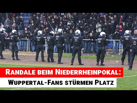 Riots at the Lower Rhine Cup: Wuppertal fans storm the pitch