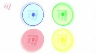 Masters Neon Plastic Golf Ball Markers Pack of 12