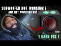 No Sound From Subwoofer 🔊 | Amp Not Powering On 😐 | EASY FIX ❗ | Alpine MRV-M500 | Type-S 12" Sub