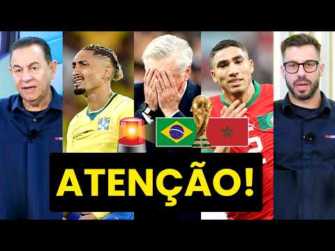 “ISSO É GRAVE E ME PREOCUPA! Gente, o BRASIL hoje…” OLHA esse DEBATE antes do JOGÃO com MARROCOS!