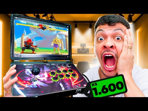 COMPREI um FLIPERAMA PORTÁTIL!! será que é bom?? 😱😱