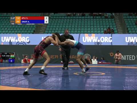 Round 5 FS - 61 kg: S. ATLI (TUR) v. A. AMAN (IND)