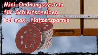 Max. Platzersparnis: Kleinste und effektivste Aufbewahrung für Schleifscheiben + Schrankerweiterung