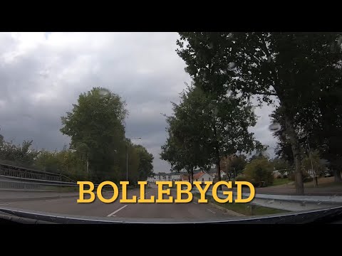 Bollebygd, Sweden. Dashcam driving.