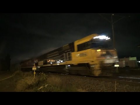 Pacific National NR66, The Ghan NR74 5MA5 At North Geelong