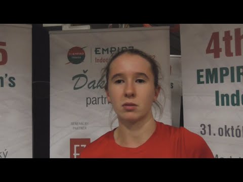 4th W25 EMPIRE Women's Indoor 2022: Rozhovor s Nikolou Bartůňkovou po postupe do 2. kola
