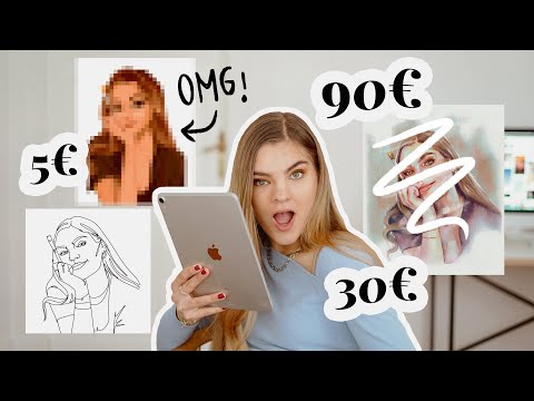 Fremde Künstler malen mich - Portraits für 5€, 30€ und 90€// I'mJette