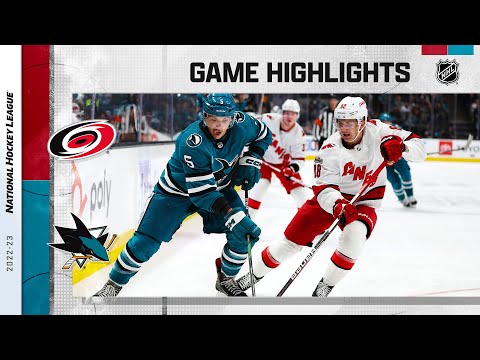 Hurricanes @ Sharks 10/14 | NHL Highlights 2022