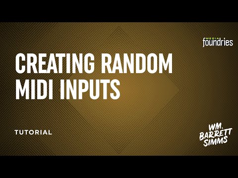 Creating Random Midi Inputs in Reaper