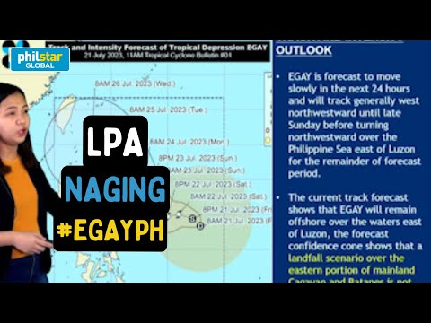 PAGASA Weather Update: Tropical Depression Egay hahatakin ang habagat