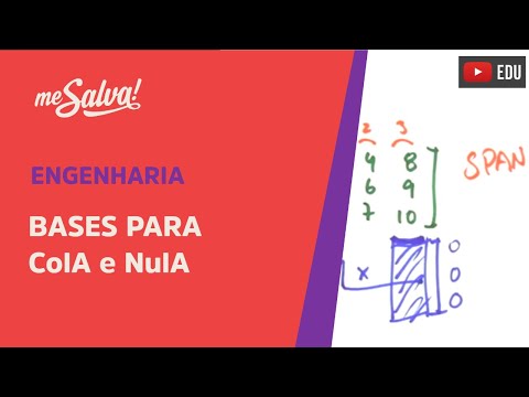 Me Salva! Álgebra Linear - EVET26 - Bases para ColA e NulA