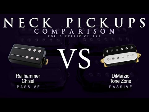 Railhammer CHISEL vs DiMarzio TONE ZONE - Passive Neck Guitar Pickup Comparison Tone Demo