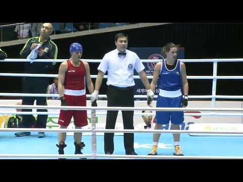 WC 2014: 1/8 - 60 kg   Katie Taylor vs Mira Potkonen