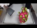 Ice Cream Roll Made From Red Dragon Fruit ASMRIce Cream Roll Made From Red Dragon Fruit ASMR